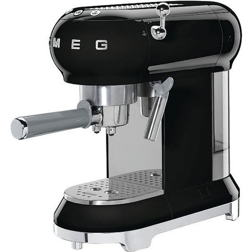 Smeg Manual Espresso Coffee Machine 1Litre Black Retro Style