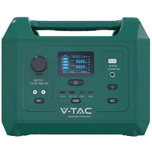 V-TAC Portable Power Station - Solar Panel Compatible - 300W-1000W