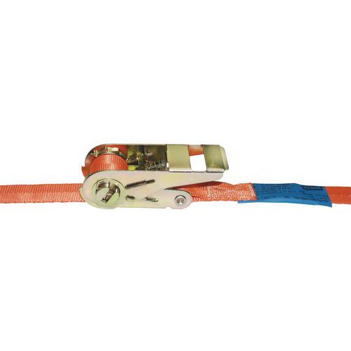 Ratchet lashing strap 25A/1 - Capacity 800 kg