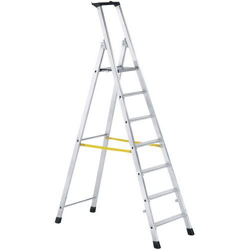 Aluminium Platform Step Ladders - 3 To 10 Steps