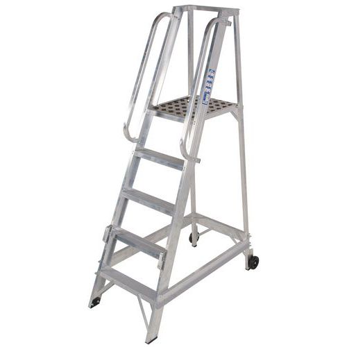 Platform Warehouse Step Ladders in Aluminium for Safe and Easy Access