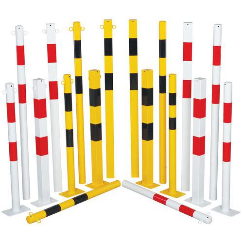 Round steel post - To seal - Height 1.4 m - Crash Stop