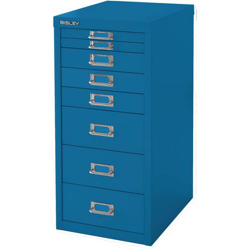 Bisley Metal Office Filing Cabinet - 8 Drawers - Various Colours