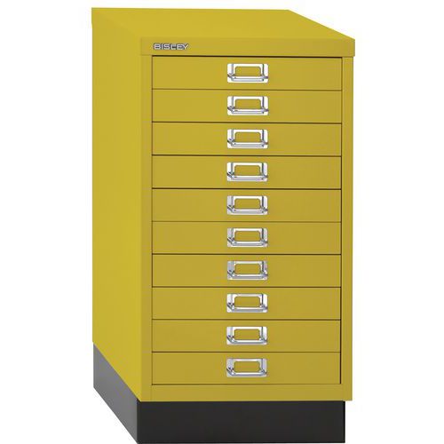 Bisley Metal Office Filing Cabinet - Ten A3 Drawers - Various Colours