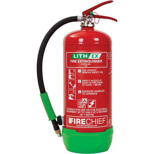 Fire Extinguisher For Lithium Ion Battery Fires - Safety Equipment