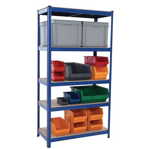 Budget Blue Shelving - 5 Shelves