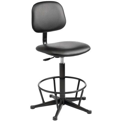 Industrial Foot Ring Workshop Chair for Ergonomic Seating and Comfort