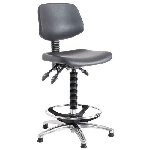 Ergonomic Polyurethane High Workshop Chair with Feet - Ergonomic Chair Ergonomic Polyurethane High Workshop Chair with Feet - Ergonomic Chair