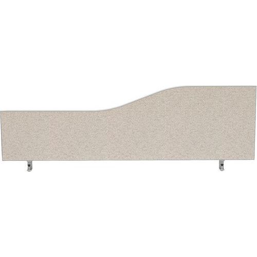 Desk Divider Screens - Fabric Partitions - Wave Shape - 80-180cm Long