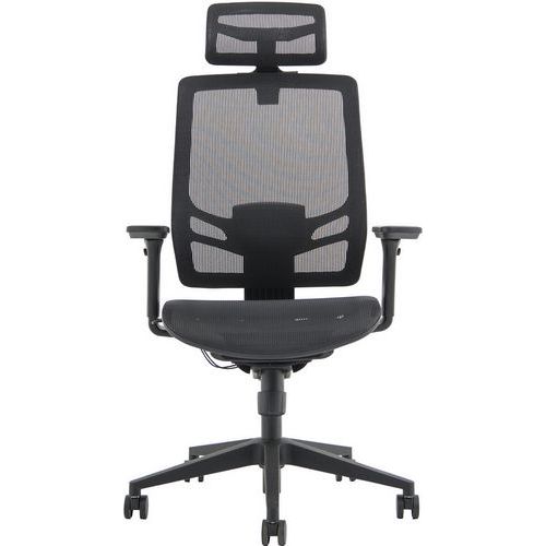 Ergonomic Operator Office Chair - Mesh/Fabric - Dynamic Ergo - Comfort