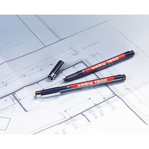 Edding 1800 felt tip pen with cap