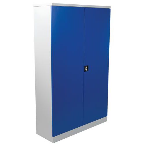 Large Blue Tool Cupboard With Louvre Panels - Flat Pack - Manutan Expert Large Blue Tool Cupboard With Louvre Panels - Flat Pack - Manutan Expert