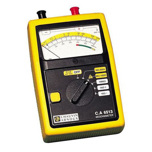 Insulation tester, 50 V to 1 kV - Chauvin Arnoux