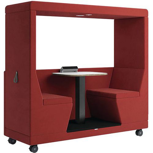 2-Seater Mobile Modular Meeting Office Pod - Half Back - Yo-Yo Oceanic
