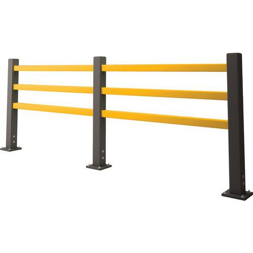 Traffic Control Barrier - 3 Rails - Road/Pedestrian Safety - Safety