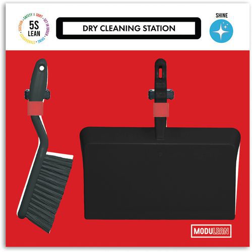Small & Light Cleaning Shadow Board - 5S Lean - Modulean - Organized