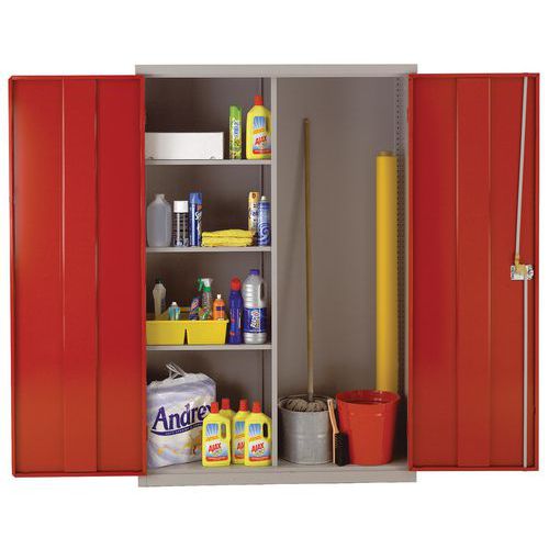 Large Metal Cleaning Cabinet with Antibacterial Coating