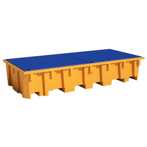 Spill tray for 3 IBC - 1650 L - Manutan Expert