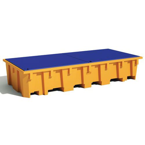 Spill tray for 3 IBC - 1650 L - Manutan Expert