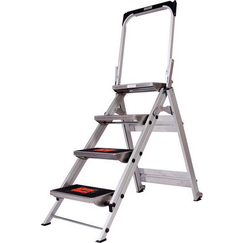 Small Aluminium Step Ladders - 2-4 Treads - Little Giant® Safety Steps