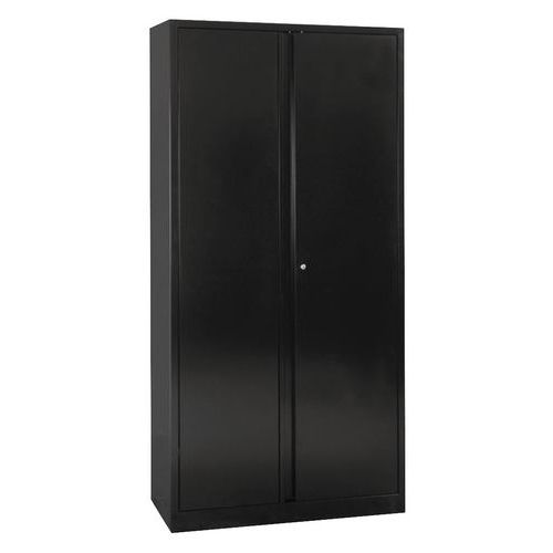 Tall, self-assembly cabinet with hinged doors - Width 100 cm - Manutan