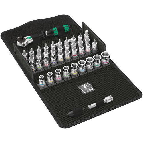 42-piece 1/4 ratchet set with accessories - 8100 SA All-in - Wera