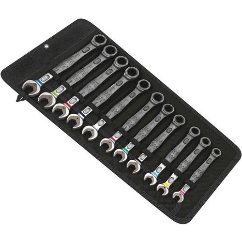 Set of 11 combination ratchet spanners - 6000 Joker 11 Set 1 - Wera