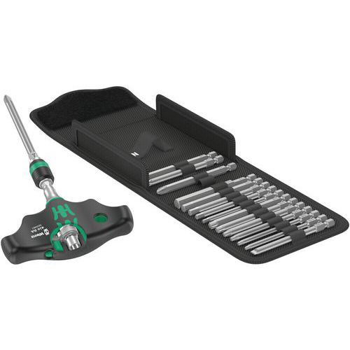 17-piece bit case - Kraftform Kompakt 400 RA Set 1 - Wera