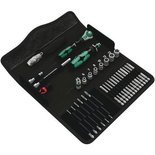 39-piece bit case - Kraftform Kompakt M1 Metall - Wera