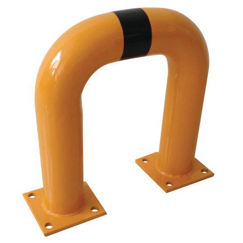 Warehouse Traffic Hoop Barriers - Black & Yellow - Steel - Manutan Expert