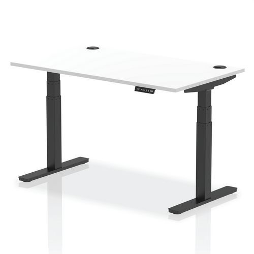 Electronic Height Adjustable Office Desk With Cable Port - Air