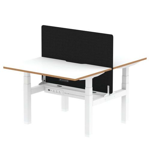 Electric Height Adjustable Desks - Wooden Edges - Sit/Stand - Dynamic