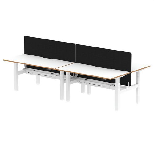 Electric Height Adjustable Desks - Wooden Edges - Sit/Stand - Dynamic