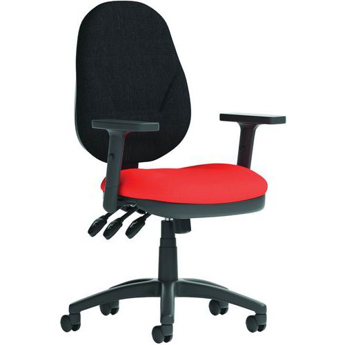 Ergonomic Home/Office Chair - Mobile - Fabric/Mesh Backs - Eclipse+ XL