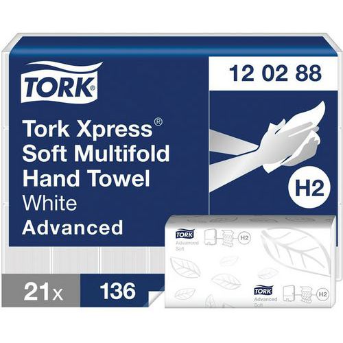 Tork Advanced H2 paper hand towels - Interfolded Tork Advanced H2 paper hand towels - Interfolded