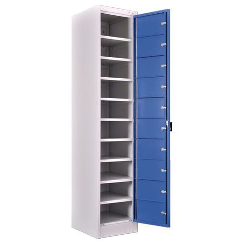 Clean-linen cabinet - With compartments - On a base - Manutan
