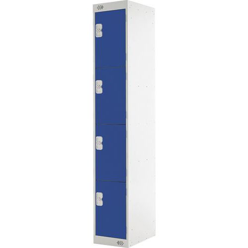 Metal Storage Lockers - 4 Cabinets - Nestable - Anti-Bacterial Coat