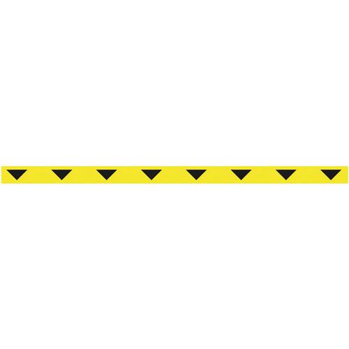 Social distancing adhesive tape with arrows