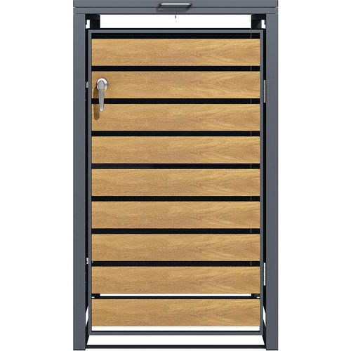 Metal Outdoor Household Wheelie Bin Storage Unit - Phoenix Safe