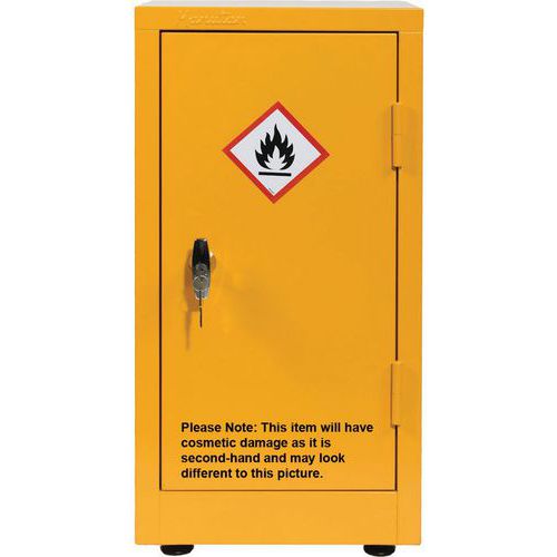 Used Small Flammable Storage Cabinet - 5l - COSHH Cupboards -700x355mm