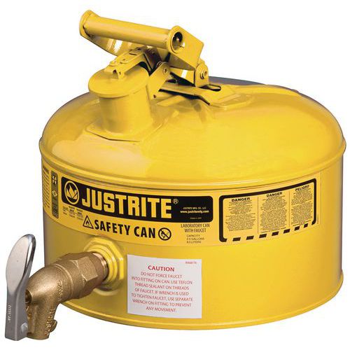 Safety dispensing can, 8 l and 19 l - Justrite