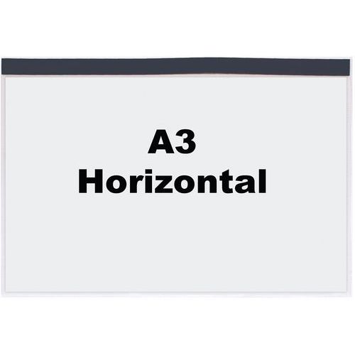 Magnetic Document Holder - A3-A7 - Clear Plastic Wallet - Manutan Expert