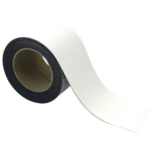 10m Label Holding Tape Roll - Magnetic & Erasable - White - Manutan Expert