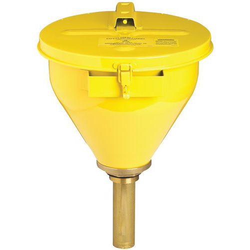 Safety drum funnel Justrite Manutan.co.uk