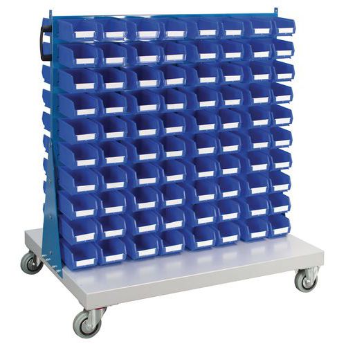 Double Sided Trolley With Picking Bins - Tool/Parts Storage - Barton