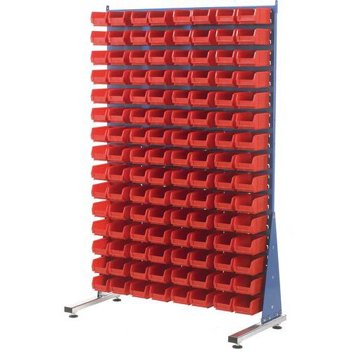 1-Sided Louvre Storage Panel With Picking Bins - Barton Spacemasters