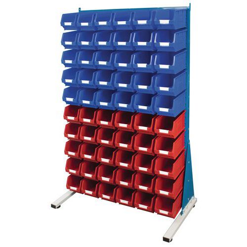 1-Sided Louvre Storage Panel With Picking Bins - Barton Spacemasters
