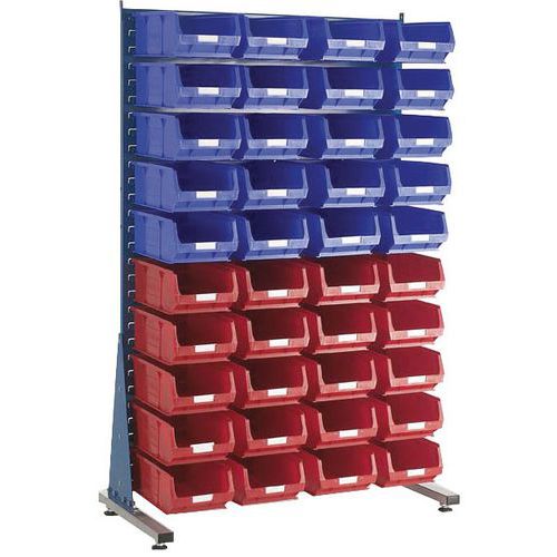 Single Sided Louvre Storage Panel With Picking Bins - Barton Spacemasters
