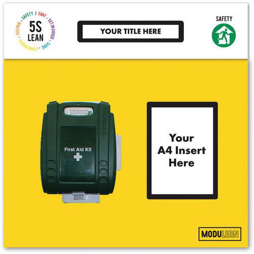 Modular First Aid Kit & Shadow Board - 5S Lean - Modulean