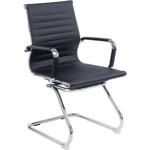 Ergonomic Office Armchair - Bonded Leather/Fabric - Mobile/Cantilever